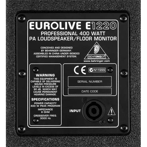 Пассивная акустическая система Behringer EUROLIVE PERFORMER E1220